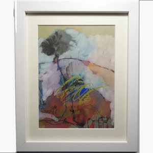 Arte Original Emoldurada, Árvore Mágica, Cnicht,, Pintura Original, Pintura de Paisagem, ElizabethAFox,