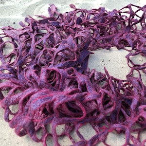 Felted wool scarf, nuno felt scarf, wool and silk scarf, women scarf, felted scarf, lilac scarf, warm gift for her.