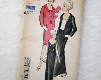 Vogue 1960s jacket, overblouse and skirt in two lengths, UNCUT sewing pattern, special design 6330, bust 38 inches