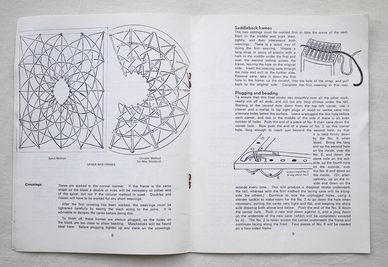 Chair Caning Method for Frames of All Types and Making Chair Seats From