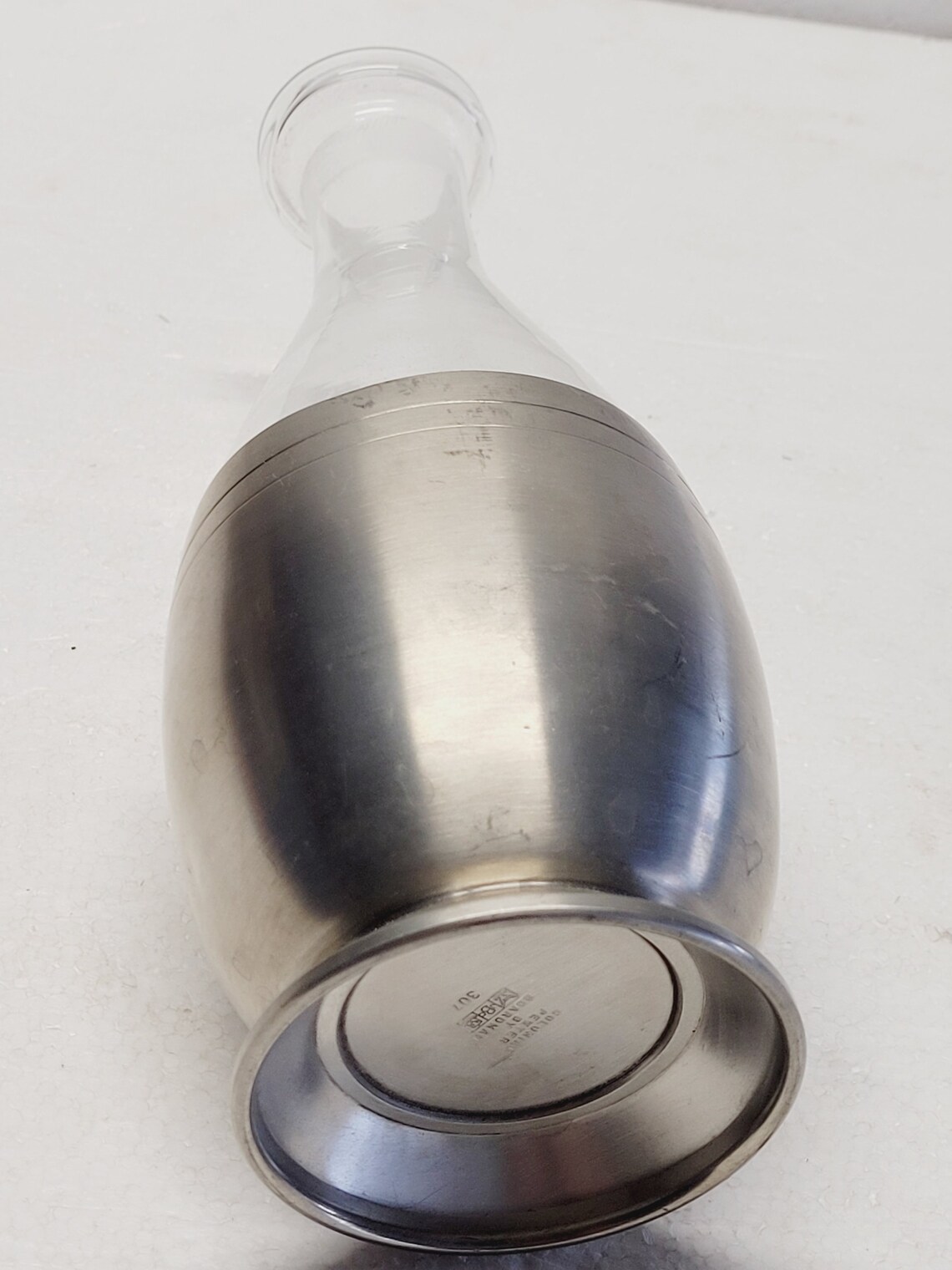 Vintage Colonial Pewter and Flower Glass Vase by Boardman 307 Etsy