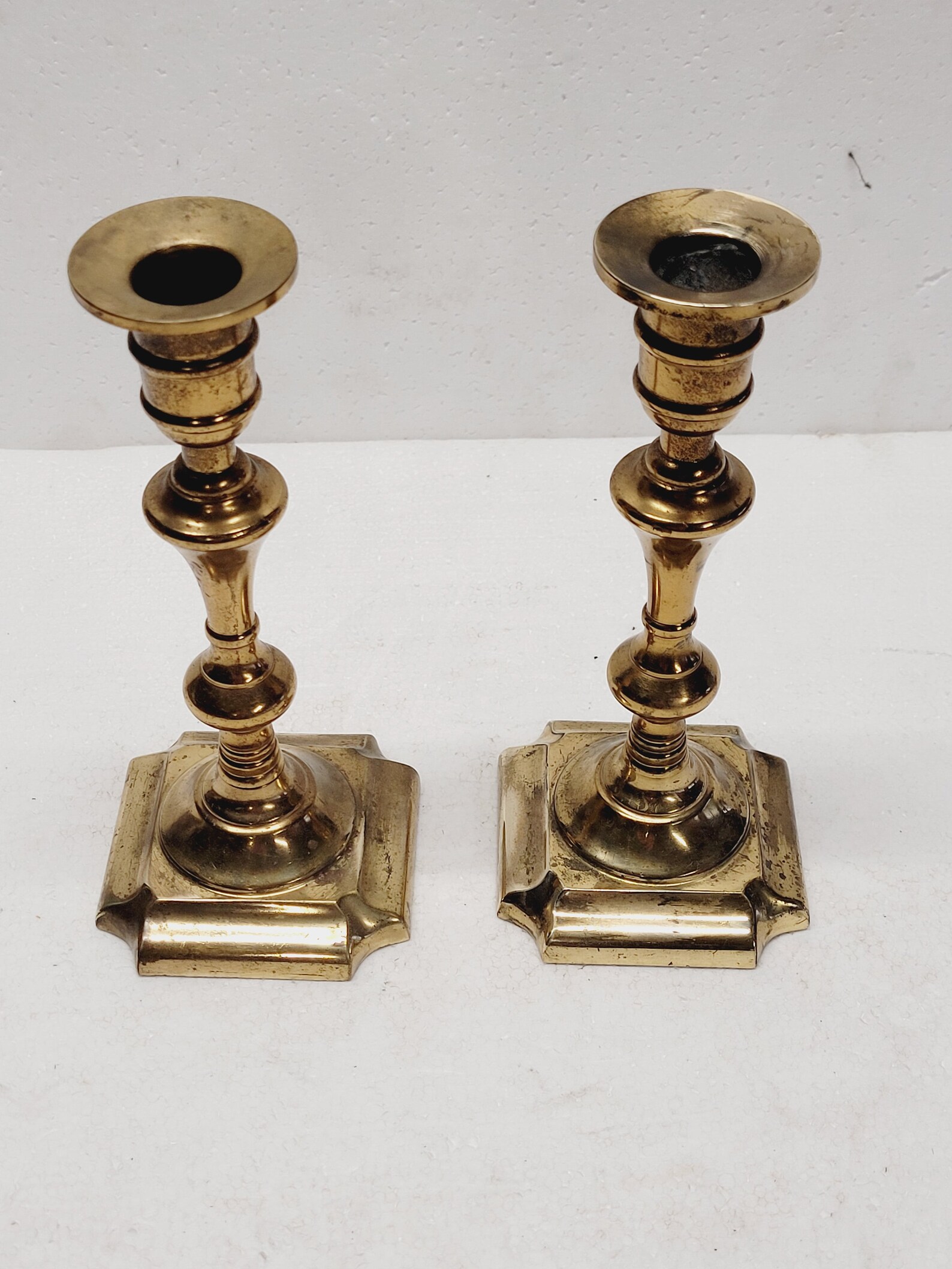 Vintage Pair of Brass Portuguese Candle Holders Etsy