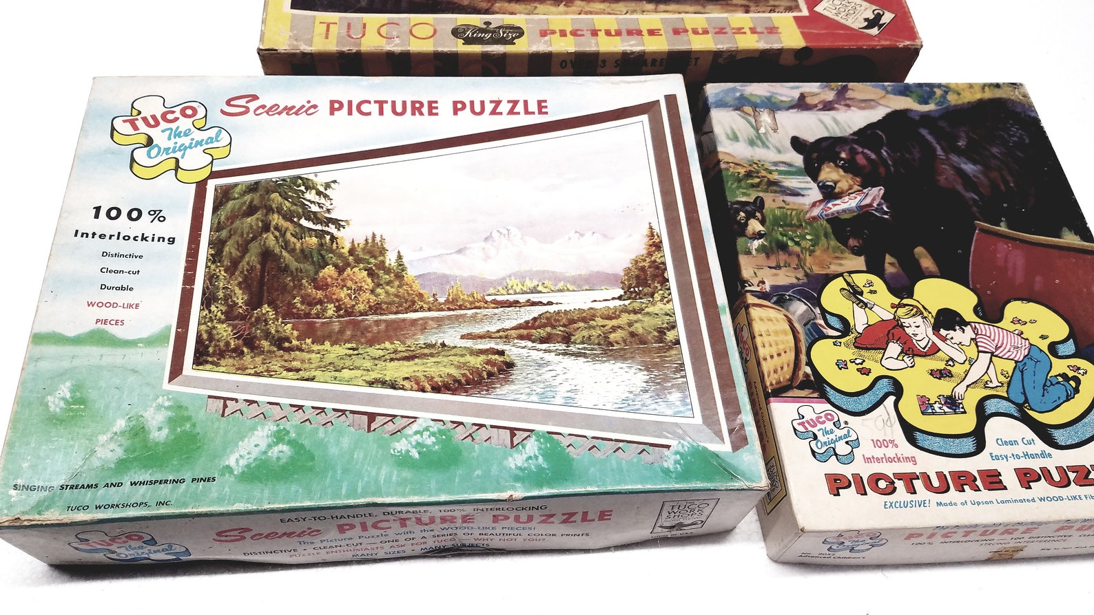 Vintage Tuco Deluxe Puzzles Lot Of 3 Etsy