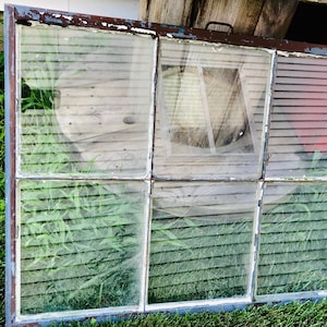 Antique Metal Windows Architectural Salvage Metal Casement Rustic Home Decor Retail Display Garden Art Metal Factory 6 Pane Window