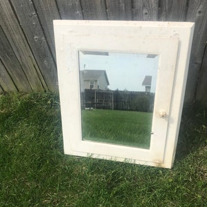 Antique Medicine Cabinet Heavy Duty Industrial Home Recessed Mirrors Bathroom Storage Apothecary Vintage Mirror Shelving