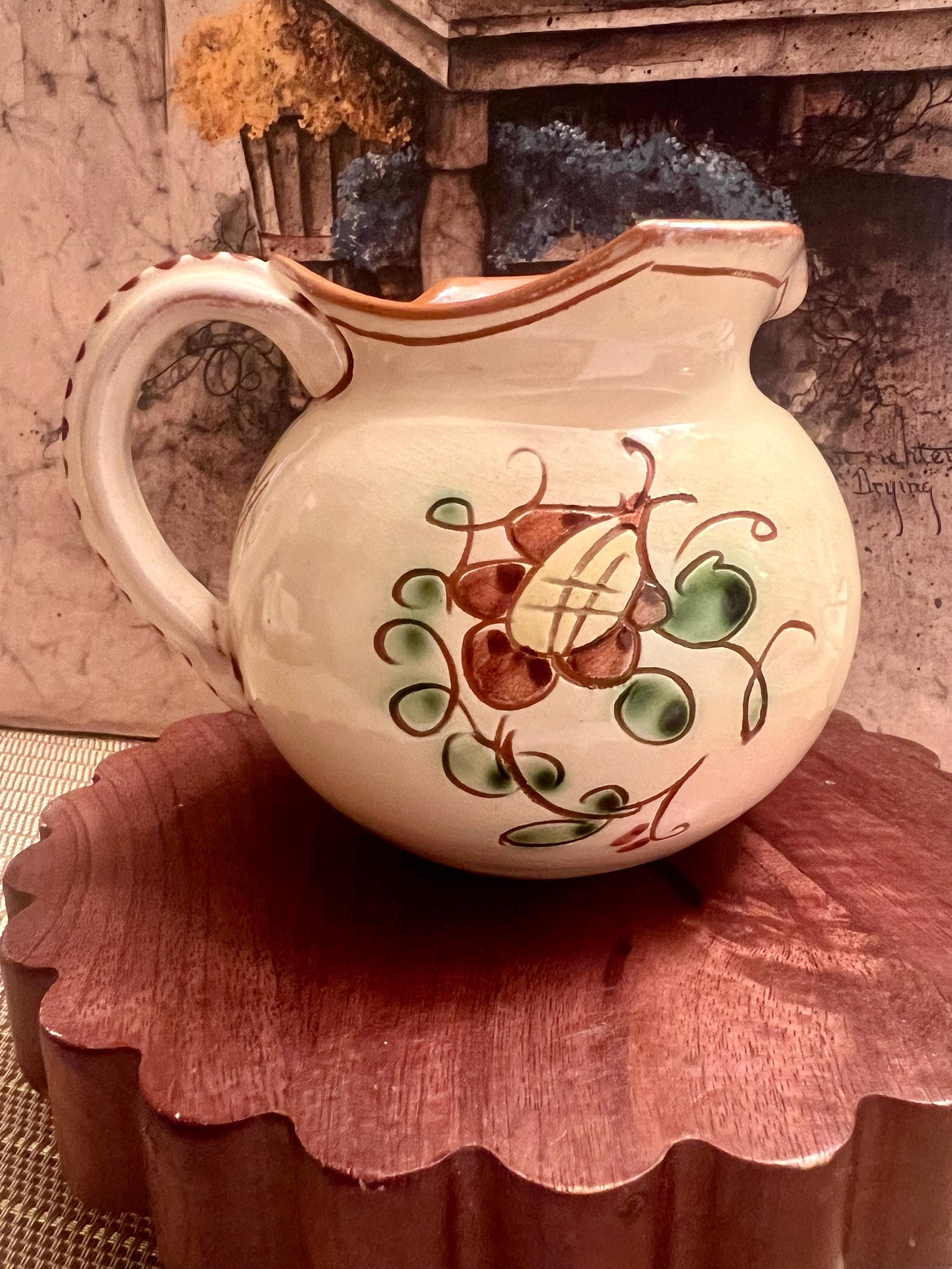 Small Pottery Pitcher Red Clay Handmade Gabriel Burmeister Signed…
