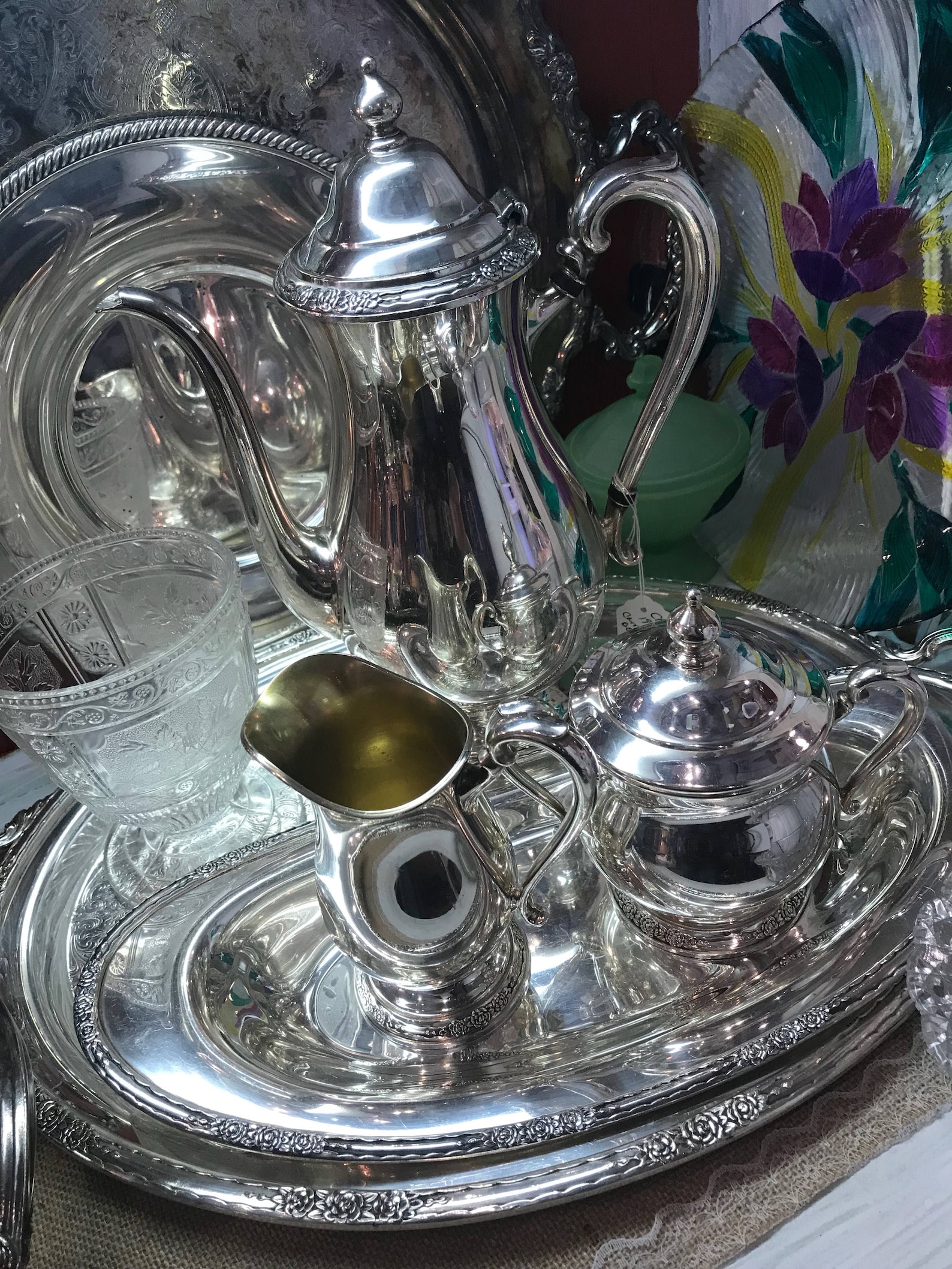Vintage Coffee Service International Silver Company Etsy