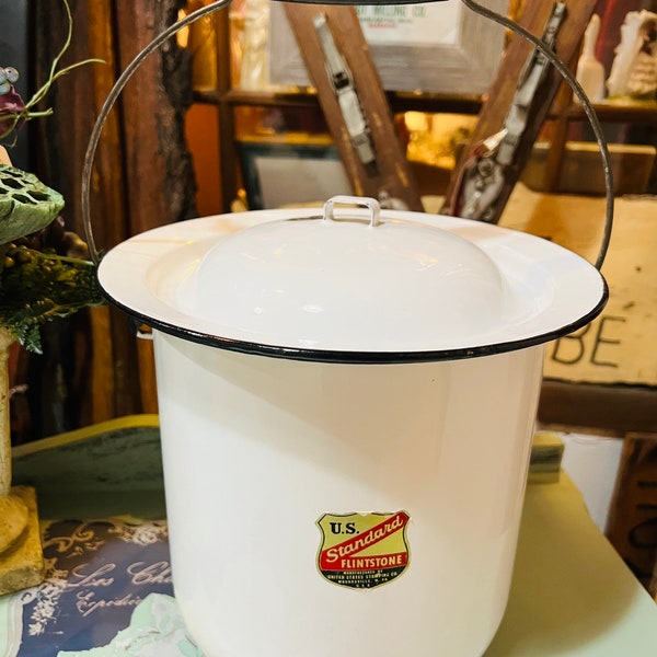 Enamelware Stock Pot - Etsy