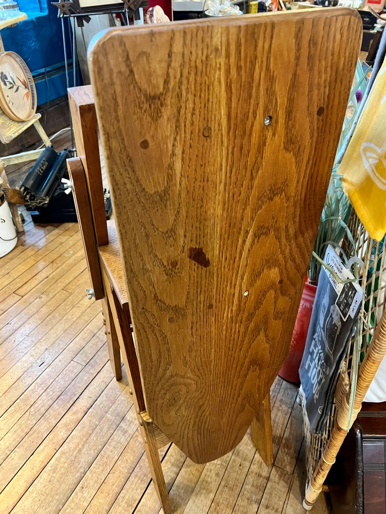 Ironing Board Step Stool Bench Amish Made Portable Solid Oak - Etsy