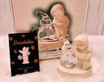 Snowbabies Set of 8 Christmas Figurines Winter Hand Painted