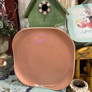 Russel Wright Platter Coral Russel Wright Steubenville Pottery American Modern Serving Platter  Modern Mid Century Wedding Country Cottage