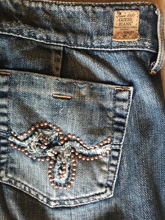 Guess Jeans Vintage Guess Junior Jeans Sz 29 Boot… - image 7