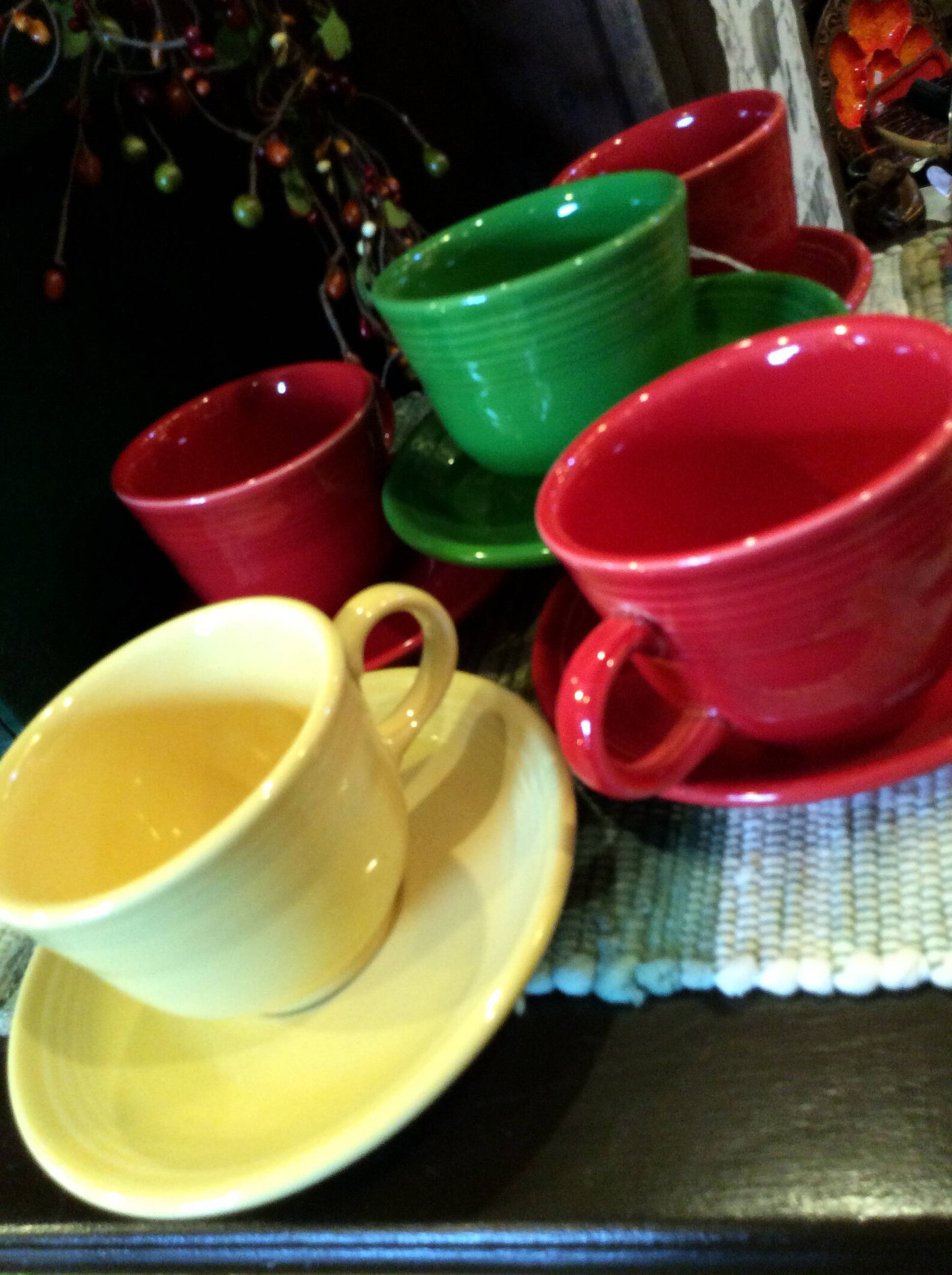 Fiesta Yellow Cups and Saucers/tea Set/homer Laughlin Etsy