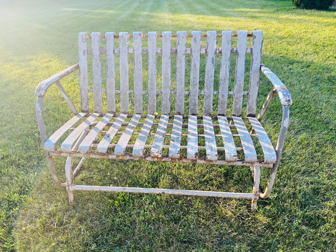Old metal porch glider sale