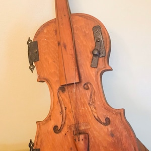 Wooden Violin Folk Art Hand Made Wood Violins Wedding Decor Wall Home Photography Props Music Memorabilia Musical String Instruments Rustic