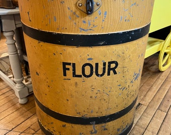 Primitive Flour Bin Mercantile Flour Bin General Store Farmhouse Kitchen Decor Country Cottage Modern Farmhouse Decor Bakery Photography Pro