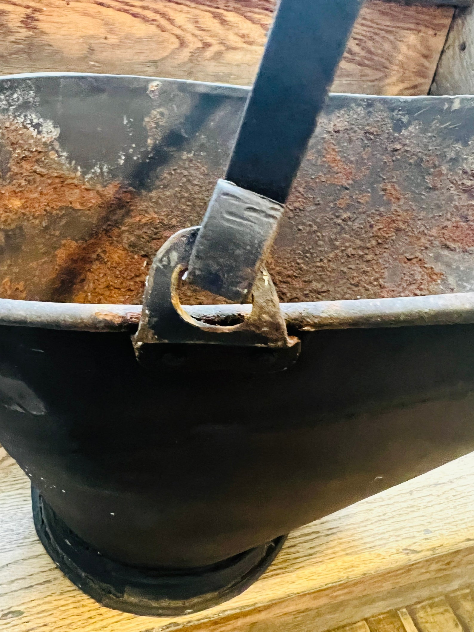 Vintage Coal Ash Bucket/primitive Fireplace Bucket Ash Etsy