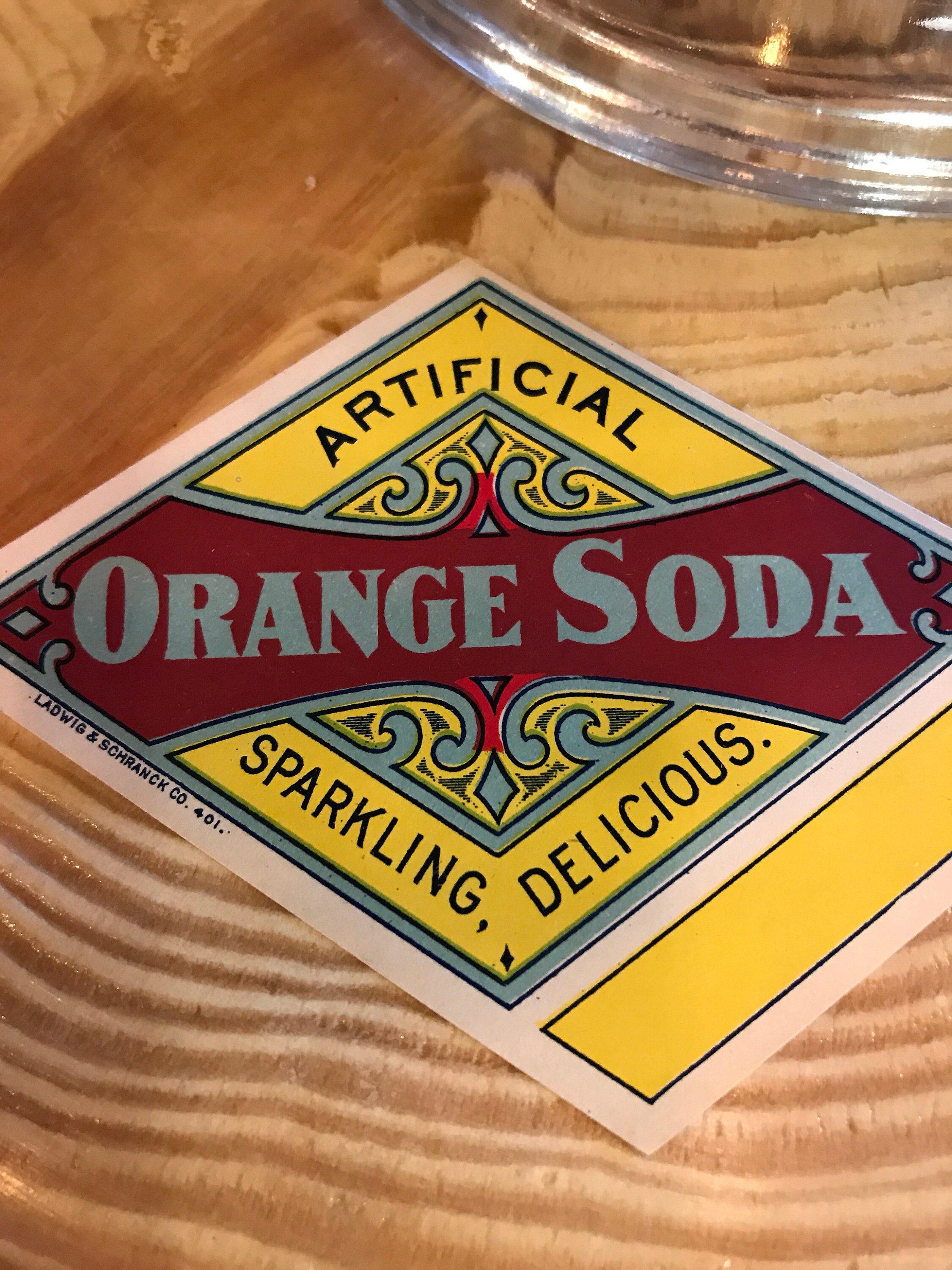 Vintage Orange Soda Label Ladwig & Schranck Co Bottling Co - Etsy Israel