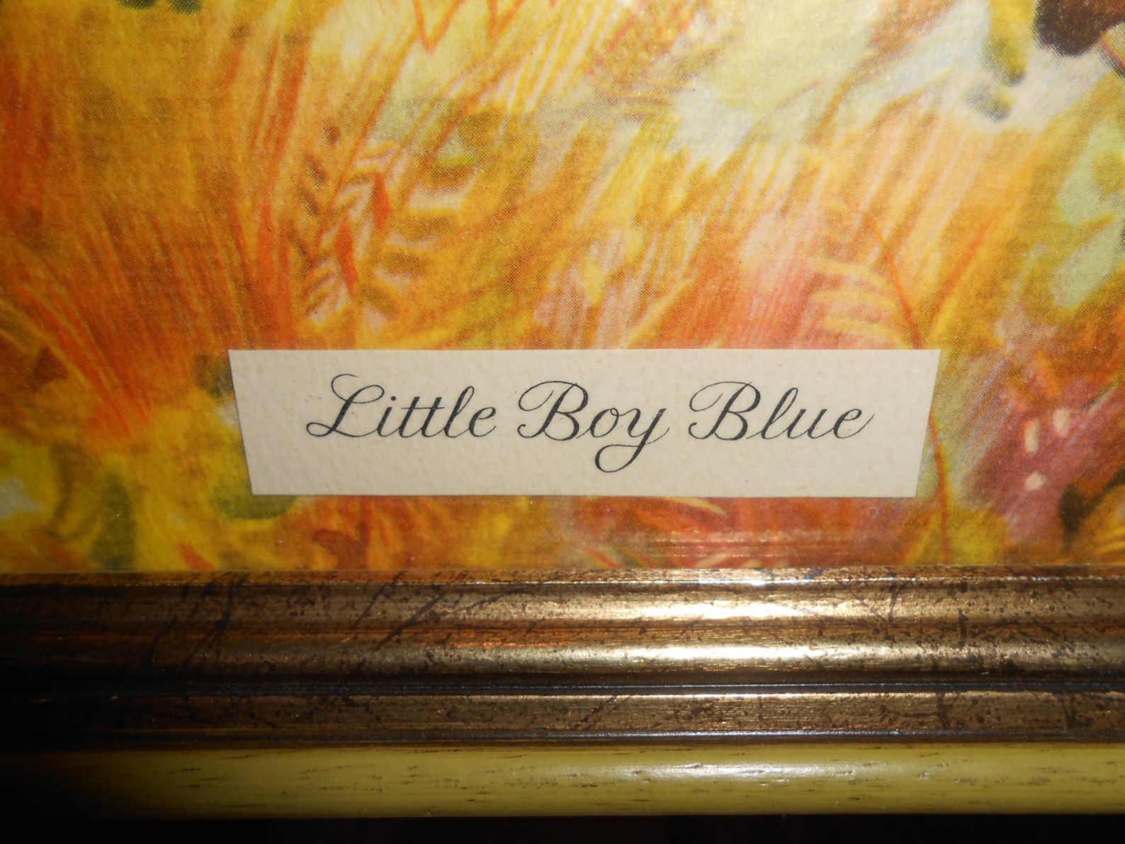 Vintage Little Boy Blue Nursery Rhyme Framed Print by F. Etsy