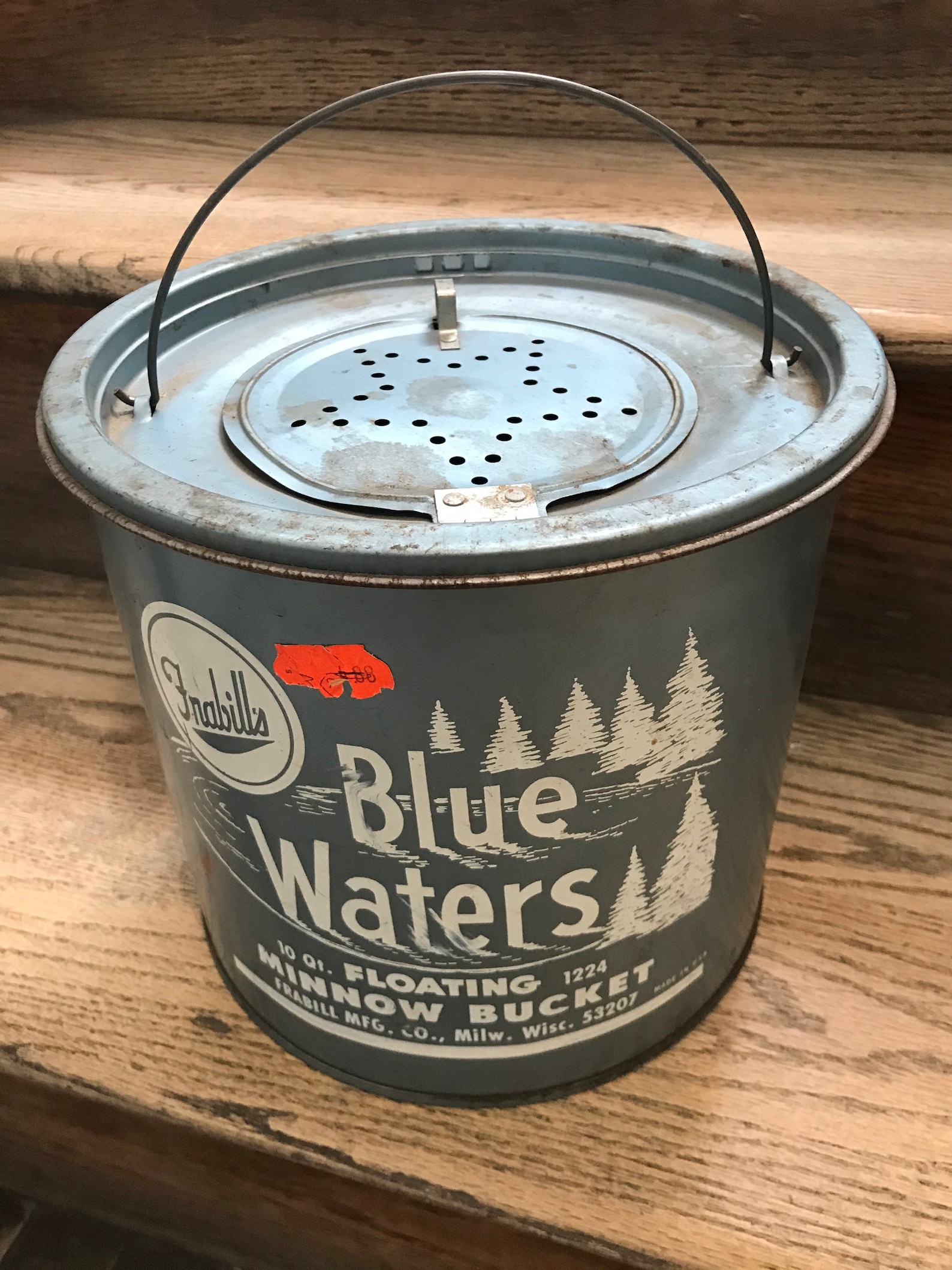Vintage Frabills Blue Waters Minnow Bucket Floating Minnow Etsy