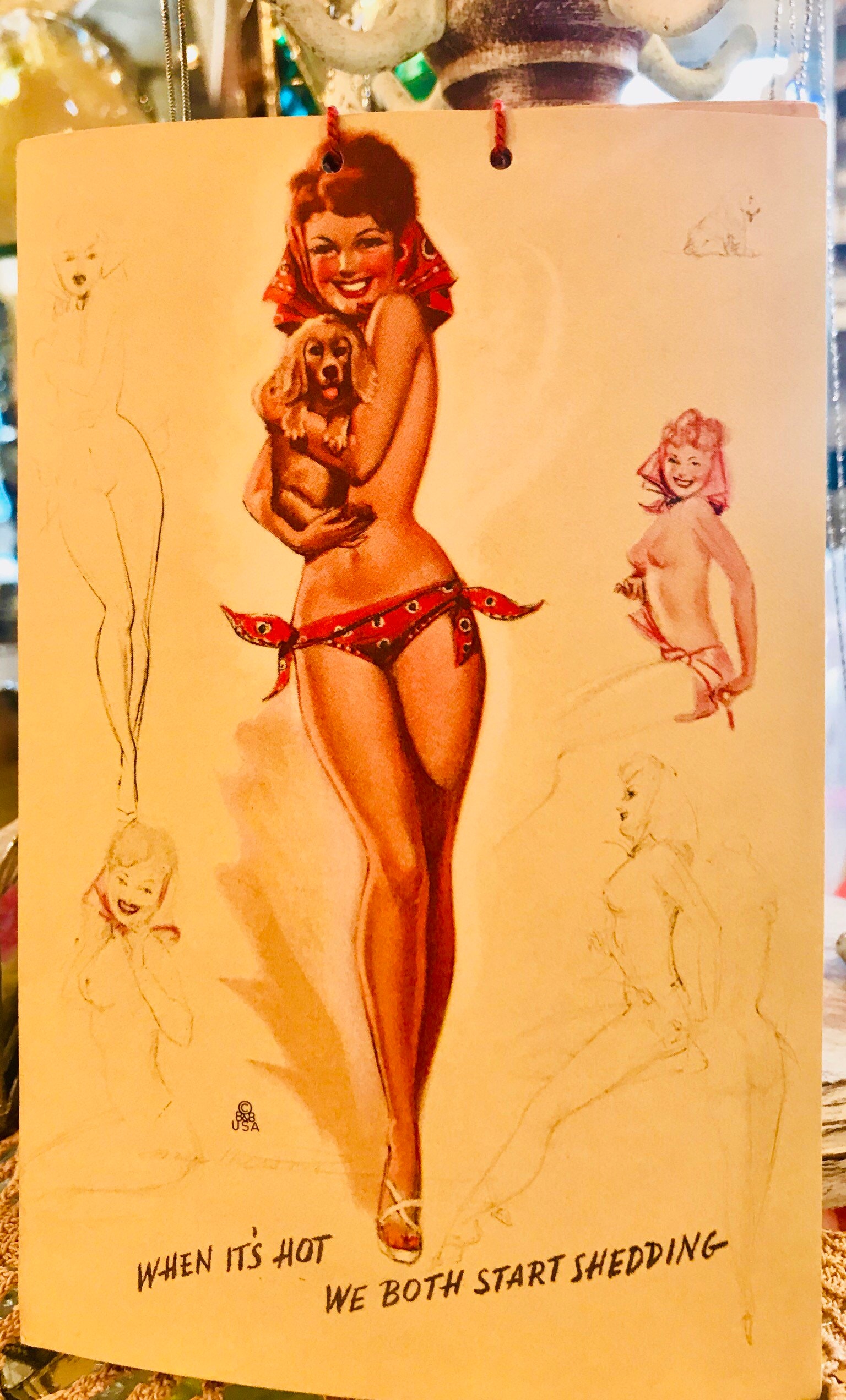 Earl Macpherson Artist's Sketch Pad Calendar Wwii/pin up Girls