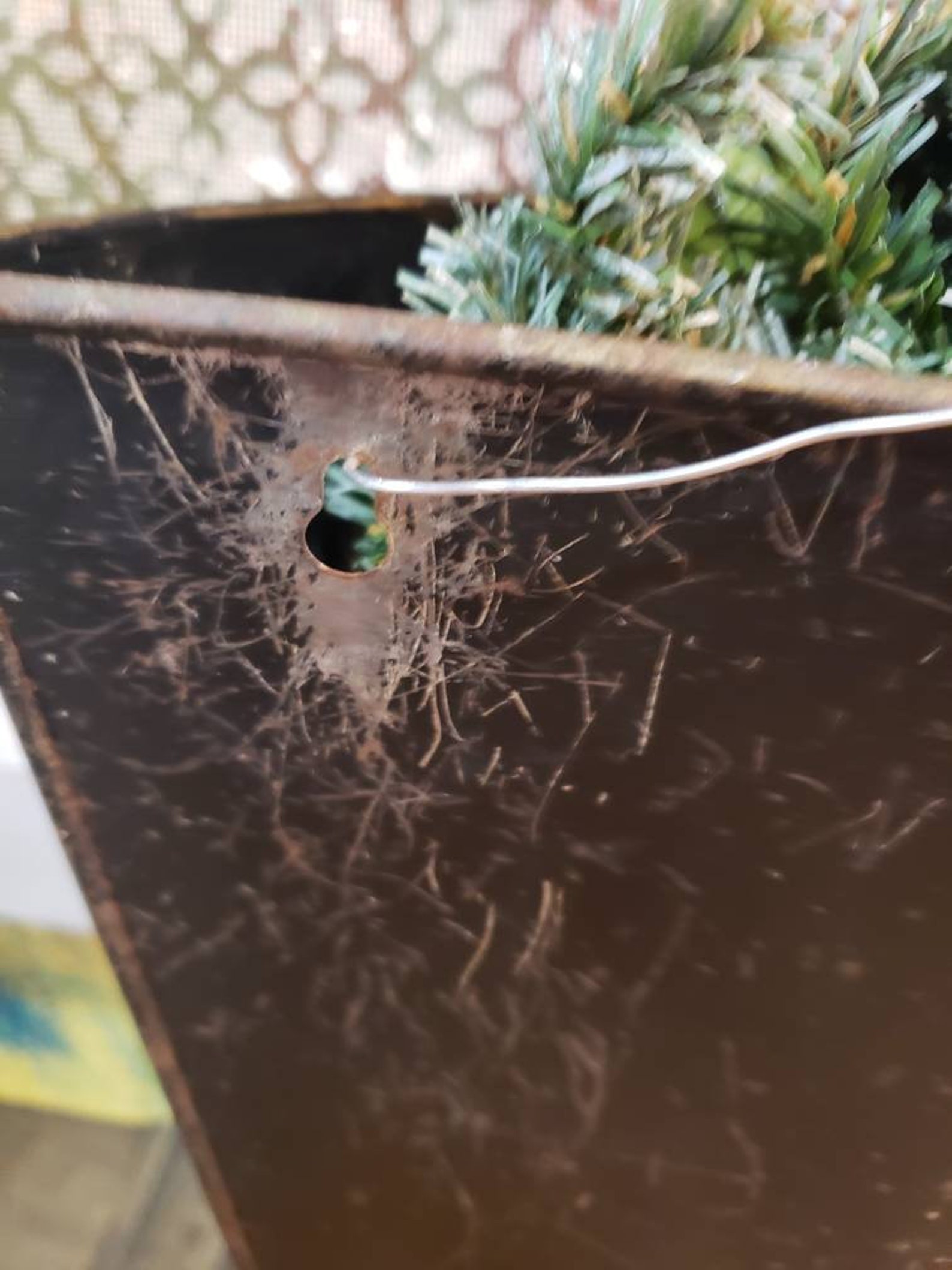 Vintage Metal Wall Planter Christmas Decor Long Wall Planter Etsy