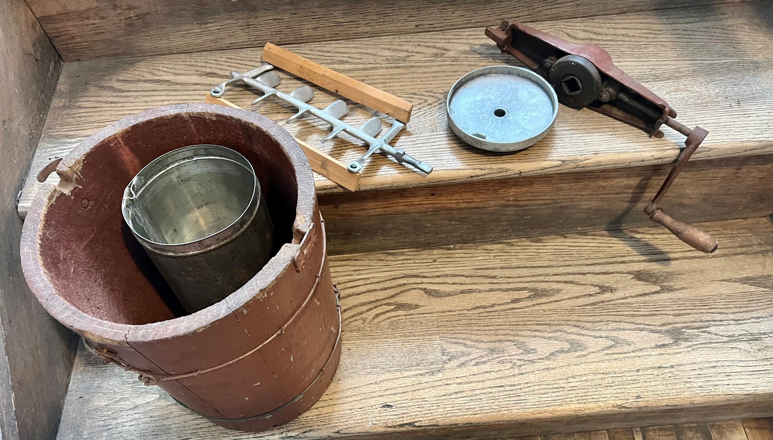 Antique Hand Churn Ice Cream Maker/wooden Ice Cream Etsy