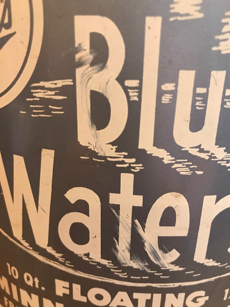 Vintage Frabills Blue Waters Minnow Bucket Floating Minnow Etsy