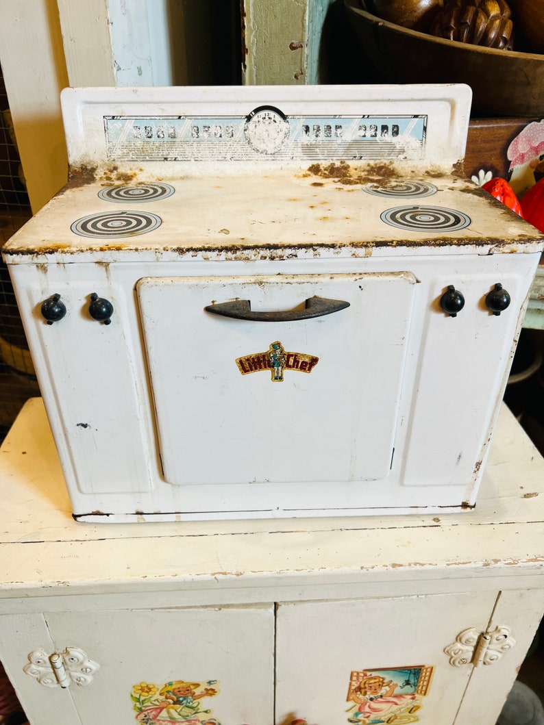 Vintage Little Chef Toy Stove With Oven Metal - Etsy