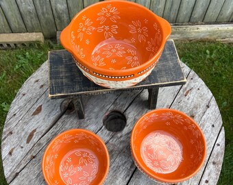 テンプテーションズ　by Tara オールドワールド　ボウル・プレートセット Temptations Bowl Old World by Tara Blue and Yellow Flowers