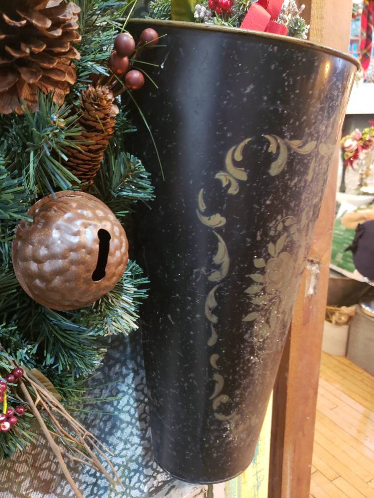 Vintage Metal Wall Planter Christmas Decor Long Wall Planter Etsy