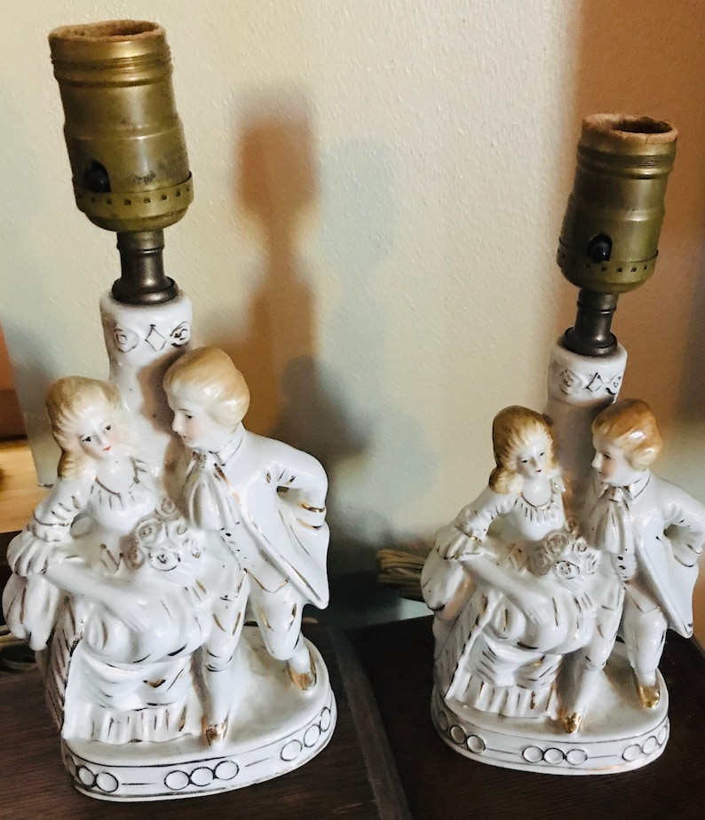 Occupied Japan Aristocrat Couple Figurine; Occupied Japan Victorian Couple Figurine