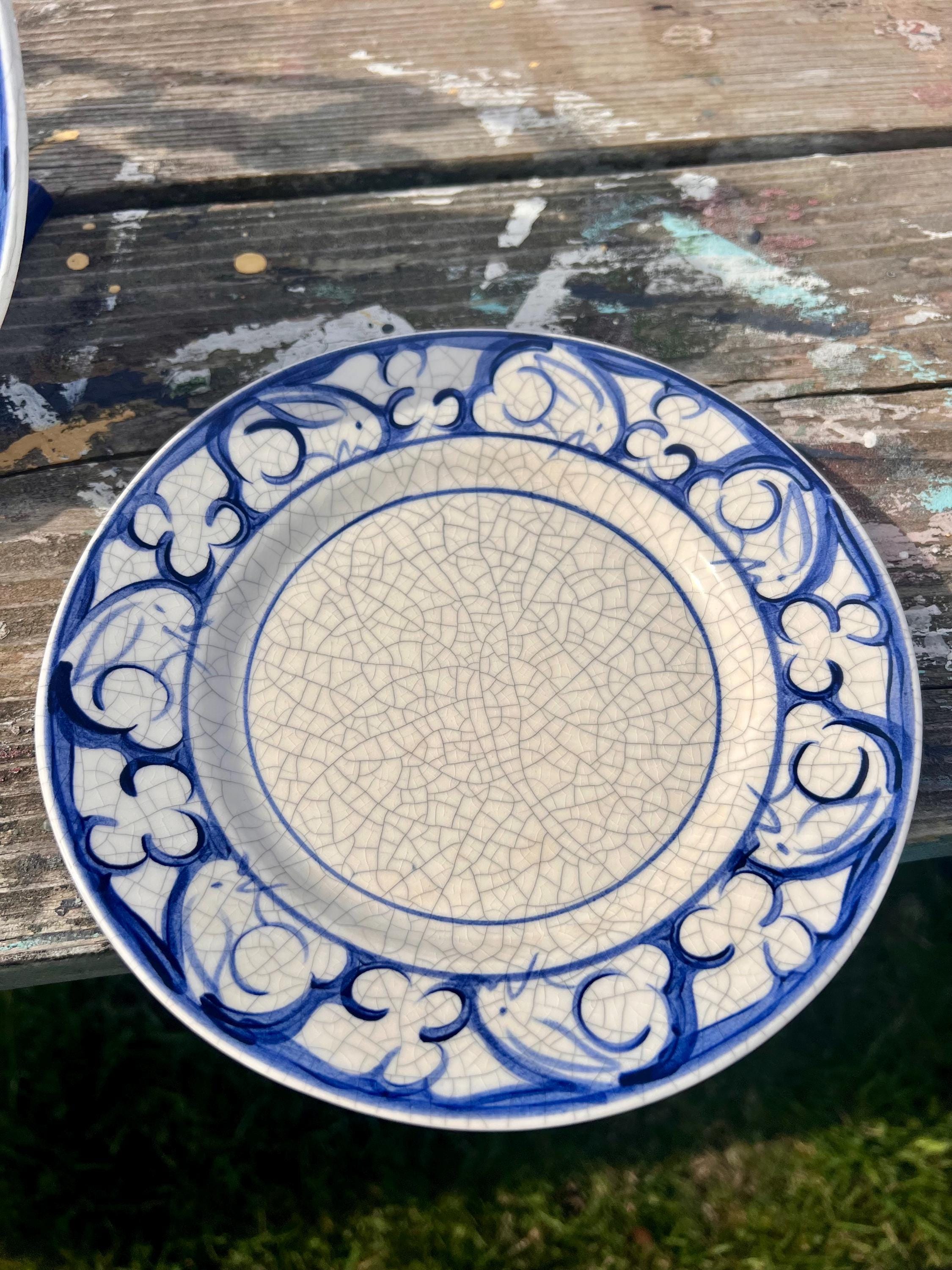 Vintage Dedham Pottery Bunny Salad Plates by the Potting Shed