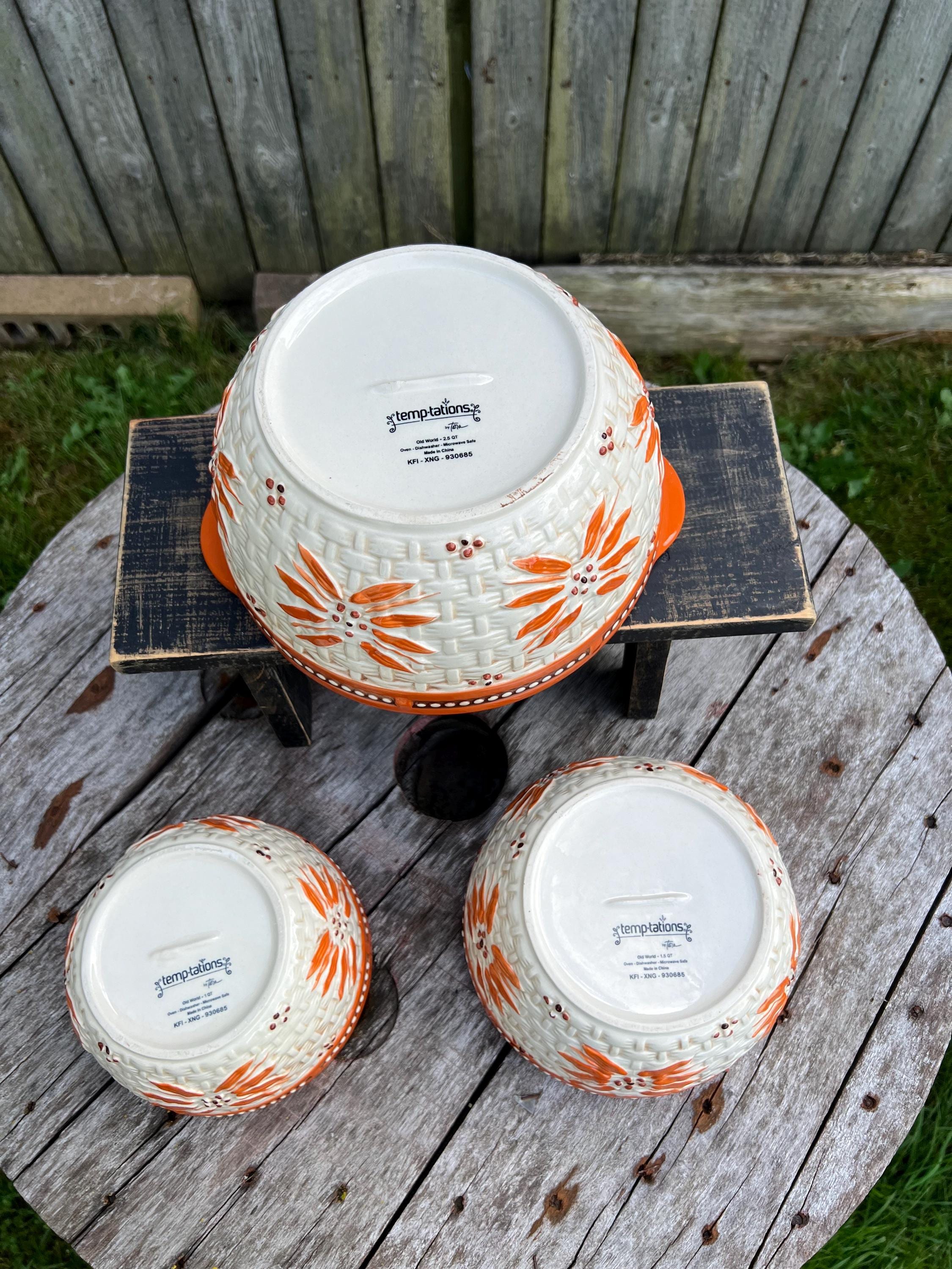 Temptations Old World by Tara Mixing Bowl Set Old World