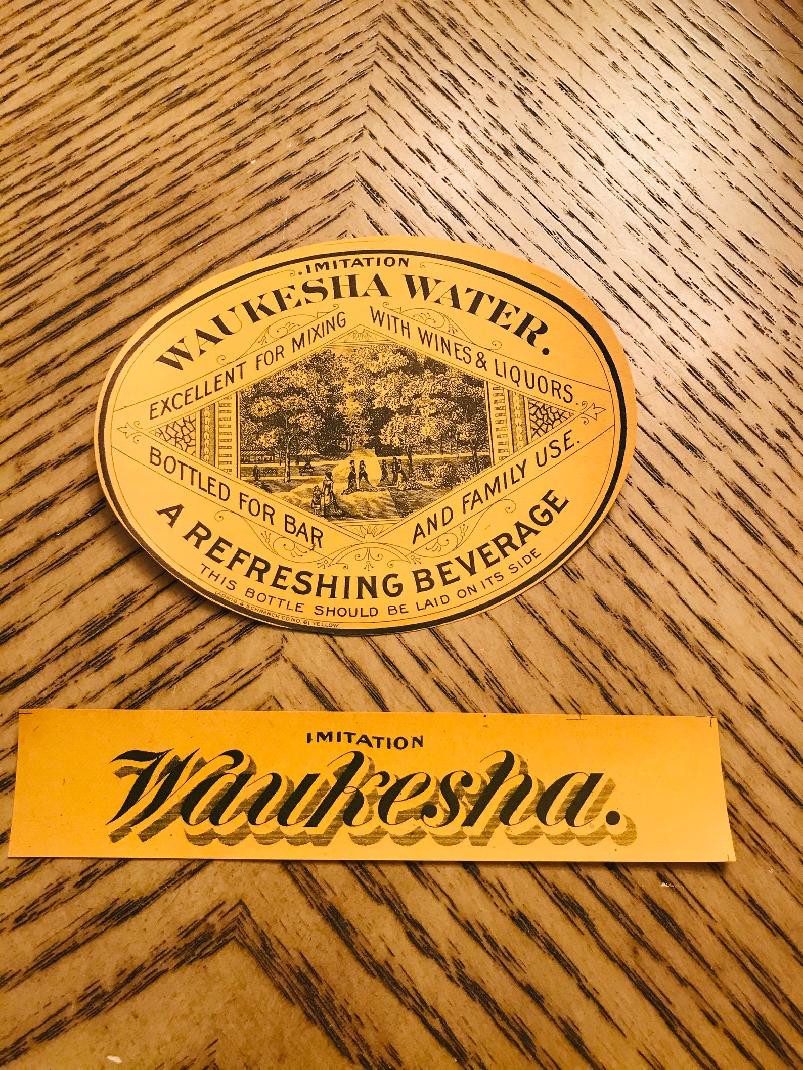 Waukesha Water Label Antique Labels Advertising Labels Crafting