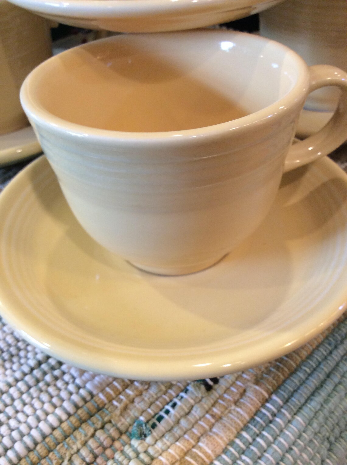 Fiesta Yellow Cups and Saucers/tea Set/homer Laughlin Etsy