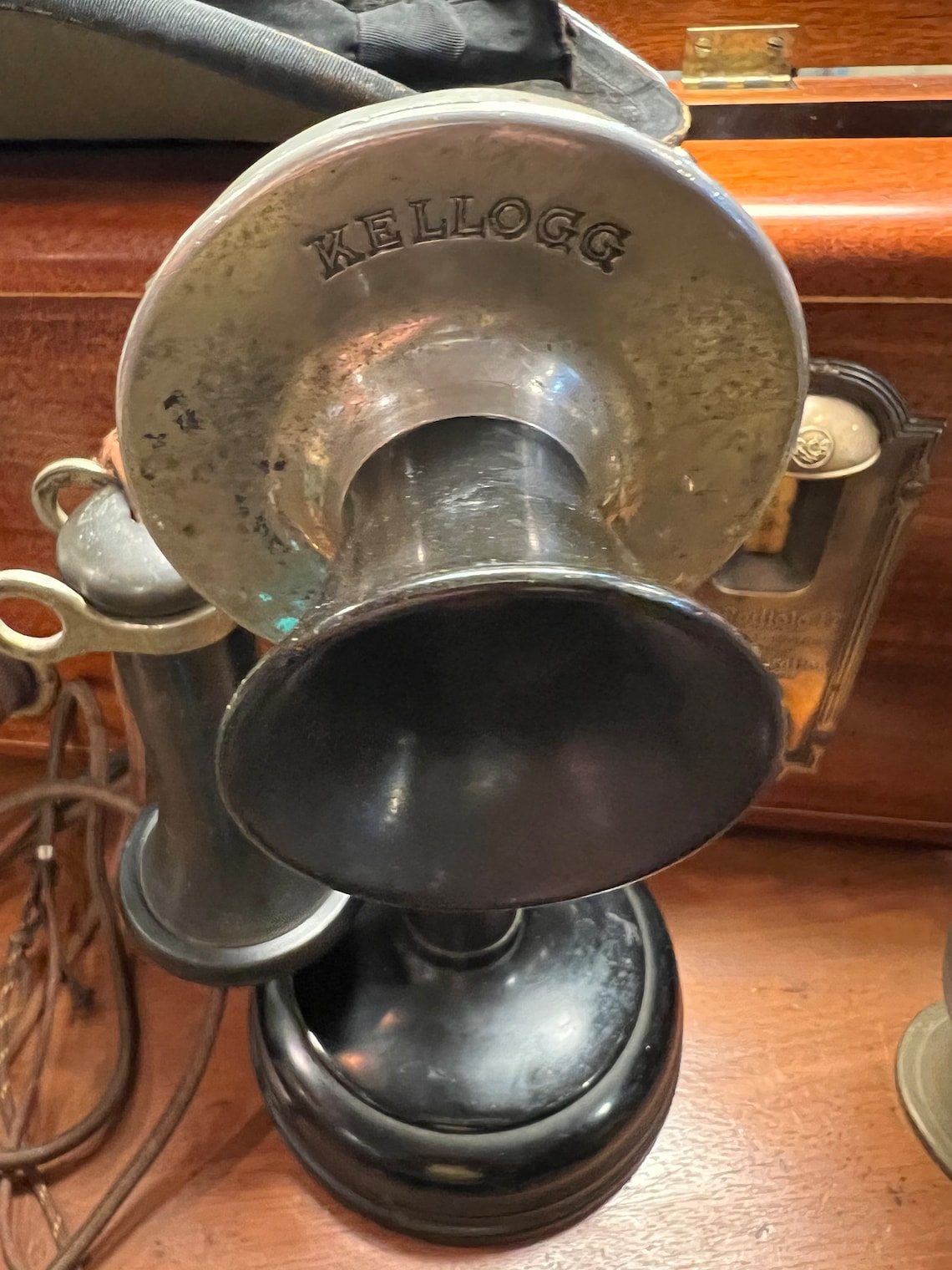 Antique Kellogg Candlestick Telephone Black Candlestick Etsy