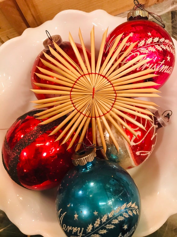 Christmas Straw Ornaments