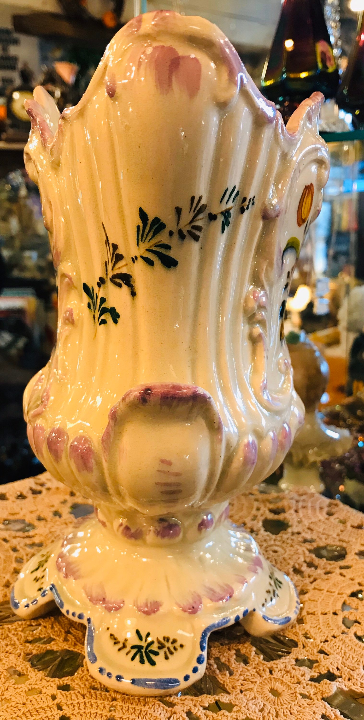 Hand Painted Floral Vase/Urn/Pottery Vase/Urn/Wedding Etsy