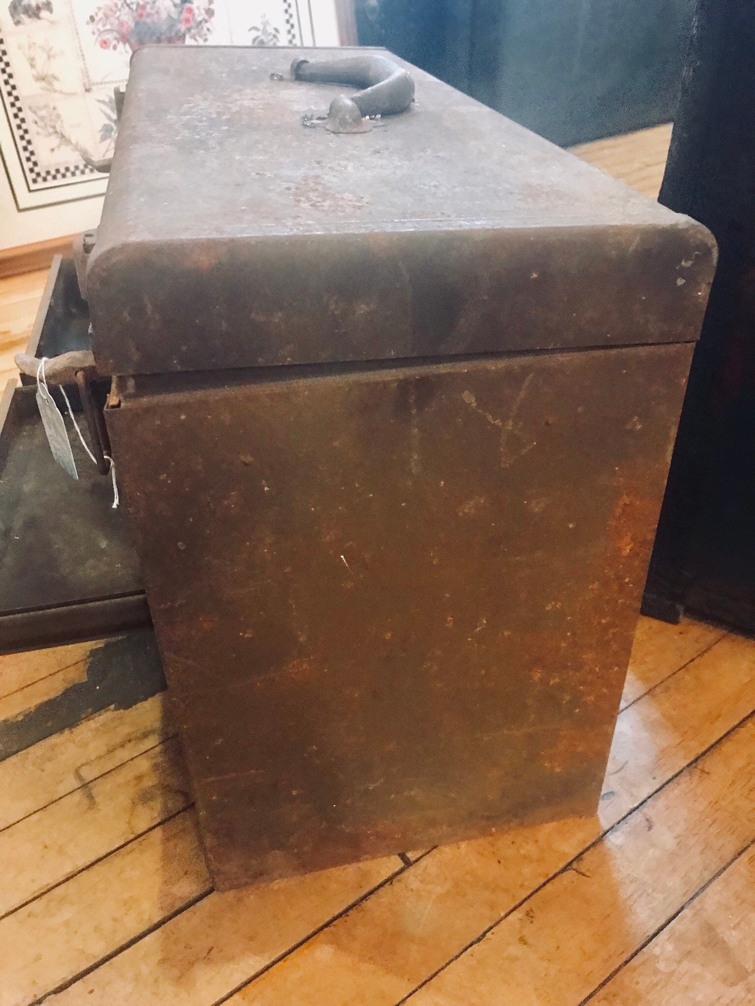 Antique Industrial Machinist Chest Tool Box Vintage Steampunk Home