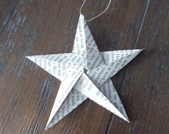 Paper Star Ornament | Etsy