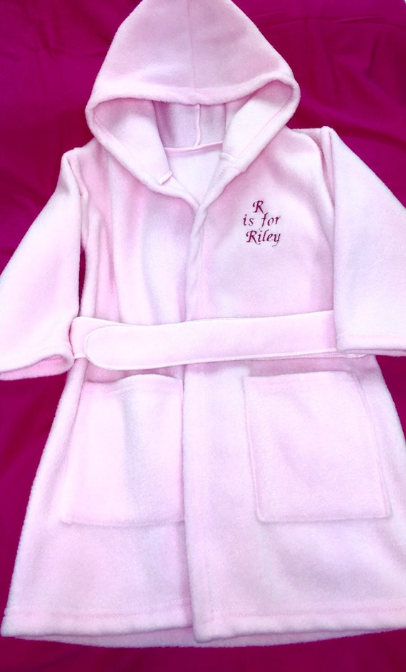 Items similar to Dressing gown Embroidered for baby girl or boy or