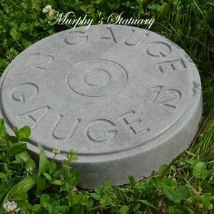 Solid Concrete 12 Gauge Shell Steeping Stone/Paver