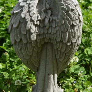 Solid Concrete Angel Garden Statue Memorial Antique Style image 2