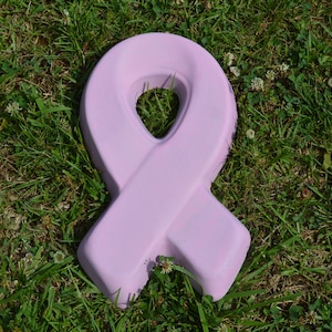Solid Concrete Cancer Awareness Ribbon Statue Memorial