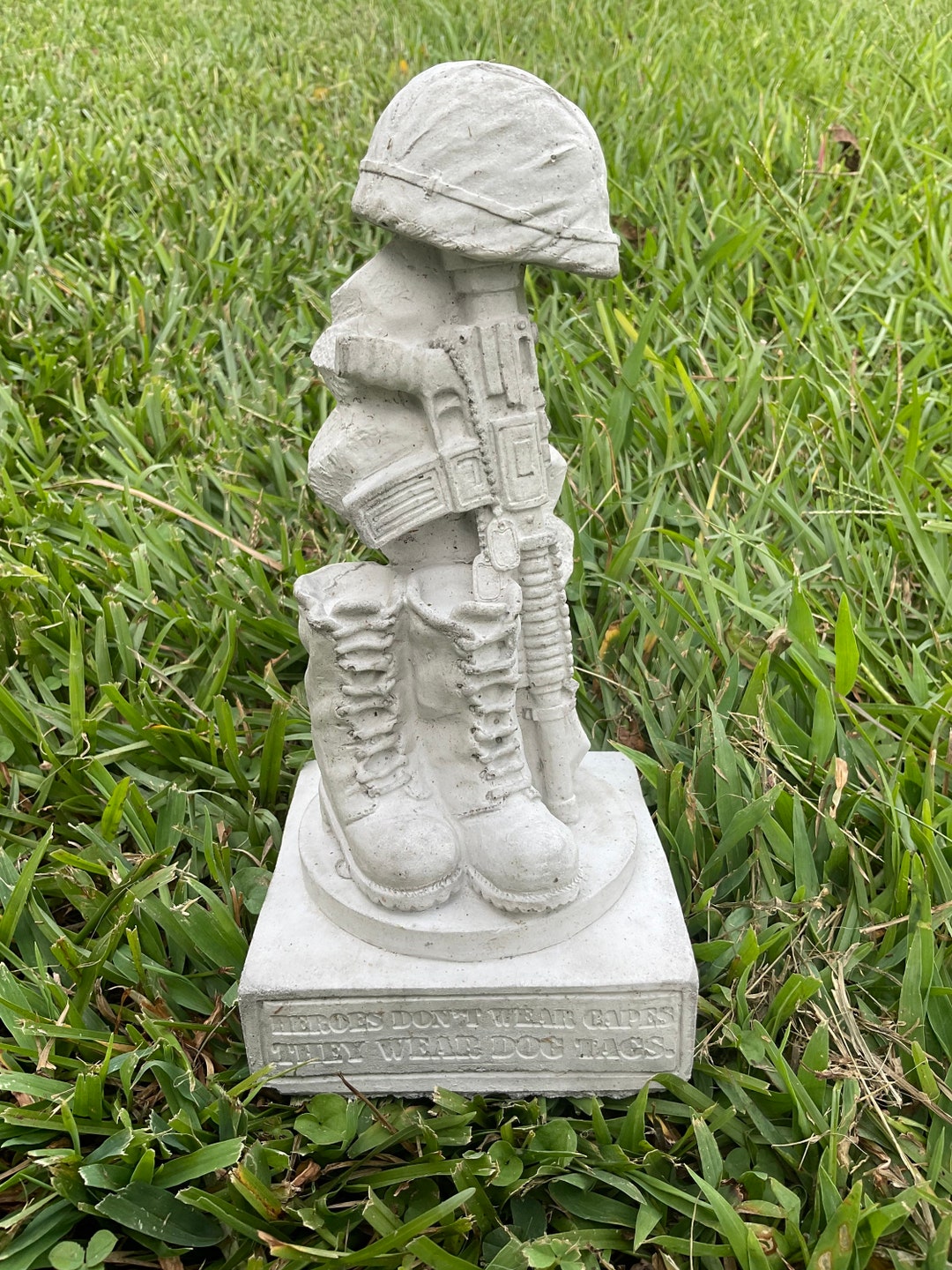 Military Marines Army Concrete Statue Memorial READ DESCRIPTION - Etsy