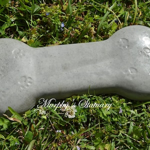 Dog Bone Garden Paver Statue