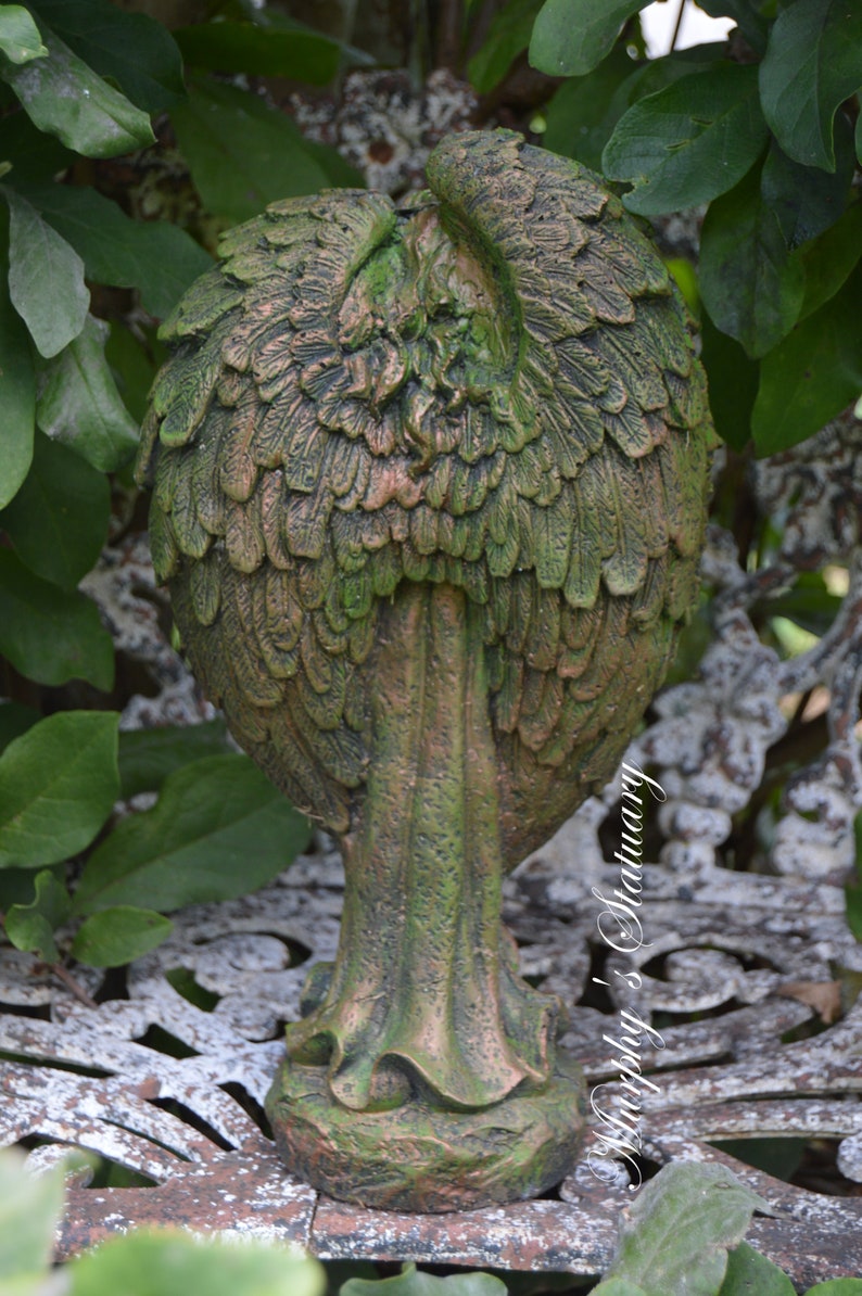 Solid Concrete Antique Style Angel Statue Aged Bronze Patina Etsy