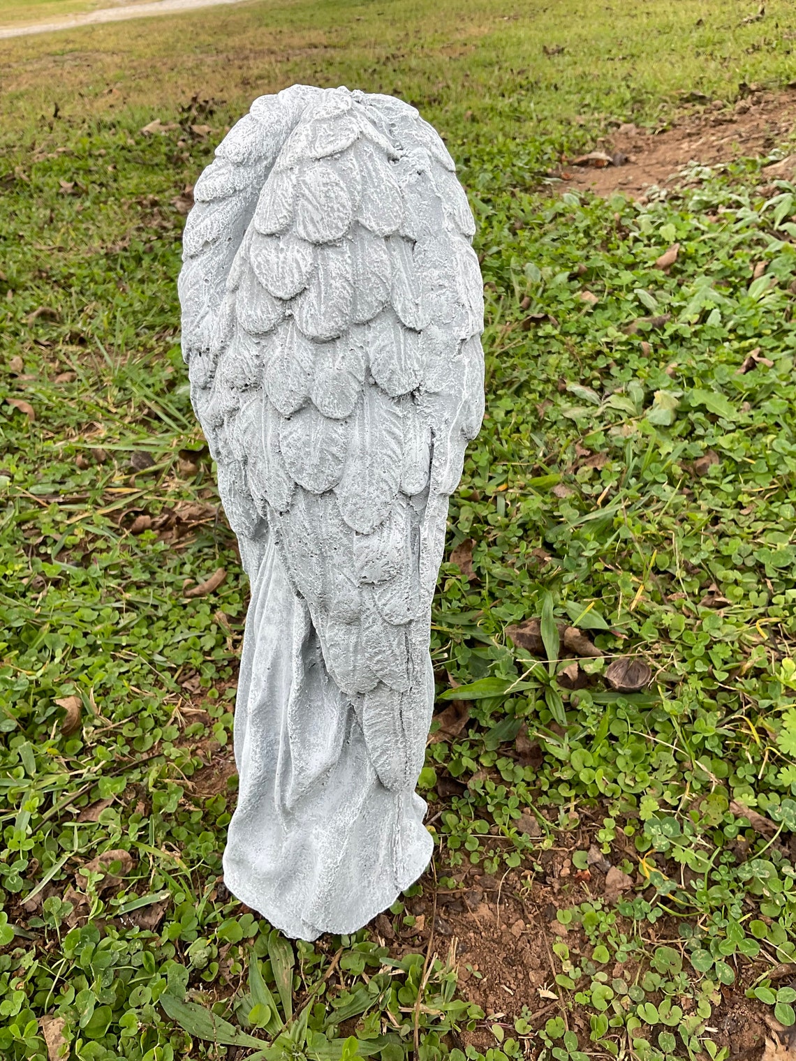 Solid Concrete Angel Statue Hand Painted Marble Finish - Etsy