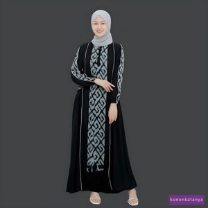 Elegant Devina Tenun Ethnic Dress Showcasing Troso Jepara Craftsmanship,Women Dress,Women Formal Shirt,Women Blouse,Batik Blouse